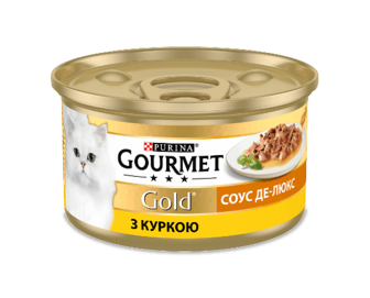 Корм для котів Gourmet Gold соус де-люкс з куркою 85г