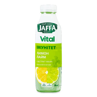 Напій соковий Jaffa Vital Immunity лимон-лайм 0,5л
