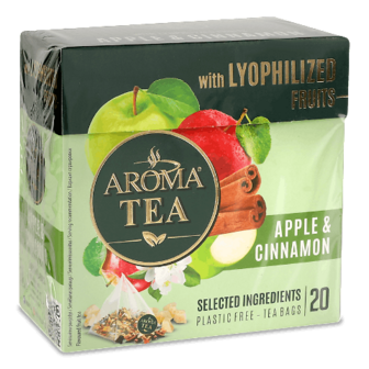 Чай чорний Aroma Tea з яблуком 20*2г/уп
