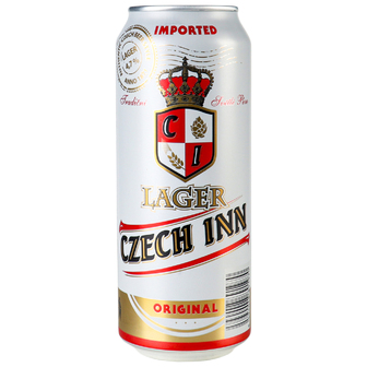 Пиво Czech INN Lager світле фільтроване 0.5л 4.7%