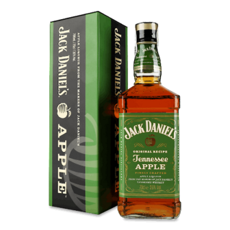 Лікер Jack Daniel's Tennessee Apple в подарунковій коробці 0,7л